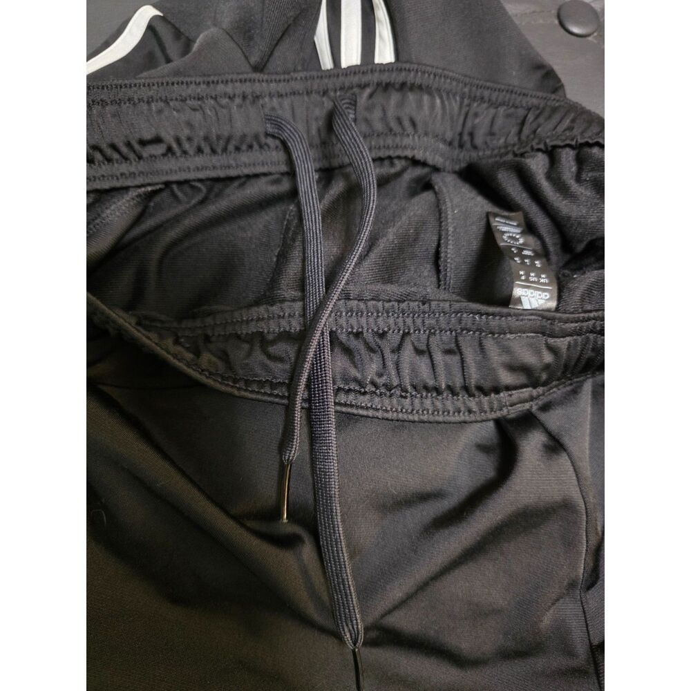 Adidas 3 Stripe Joggers Black Medium Athletic Track Pants - Picture 3 of 6